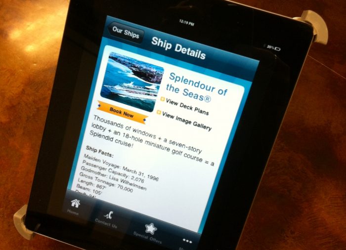 Aplicaciones turísticas para iPad: el caso de los cruceros