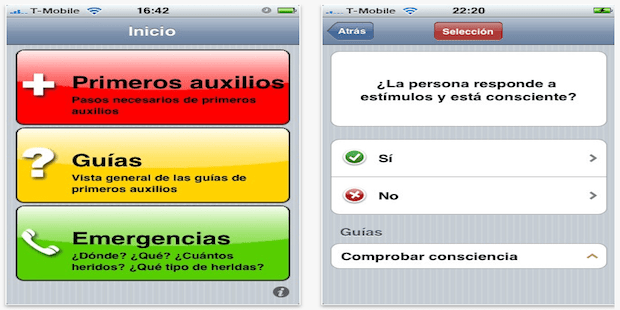 Consejos sobre primeros auxilios en vacaciones desde el móvil