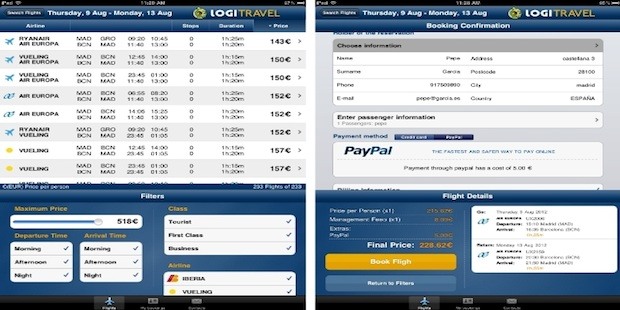 Paga vía PayPal con las aplicaciones de Logitravel para dispositivos móviles