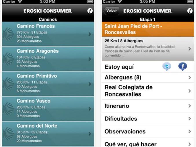 Recorre el Camino de Santiago con tu smartphone