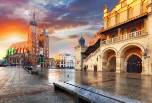 Plaza del Mercado,Cracovia