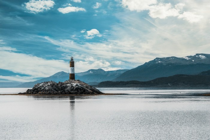 Faro del fin del mundo en Ushuaia, Argentina. Faro del fin del mundo en Ushuaia, Argentina.