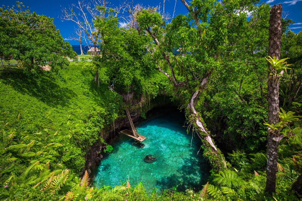 To Sua Ocean Trench en Samoa To Sua Ocean Trench en Samoa