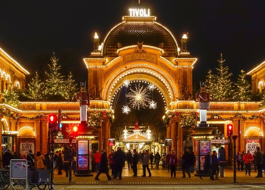 Mercadillo Navideño de Tivoli en Copenhague