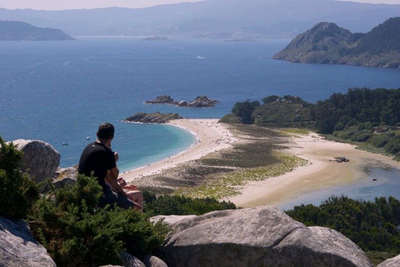 Vistas desde las islas Cies