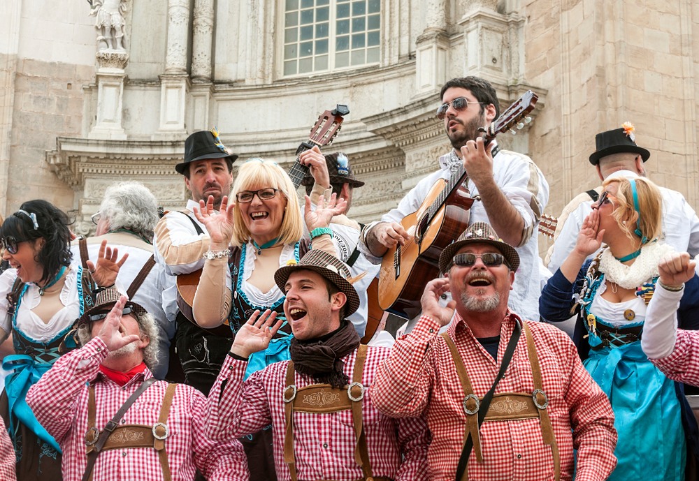 Coro en el Carnaval de Cádiz Coro en el Carnaval de Cádiz