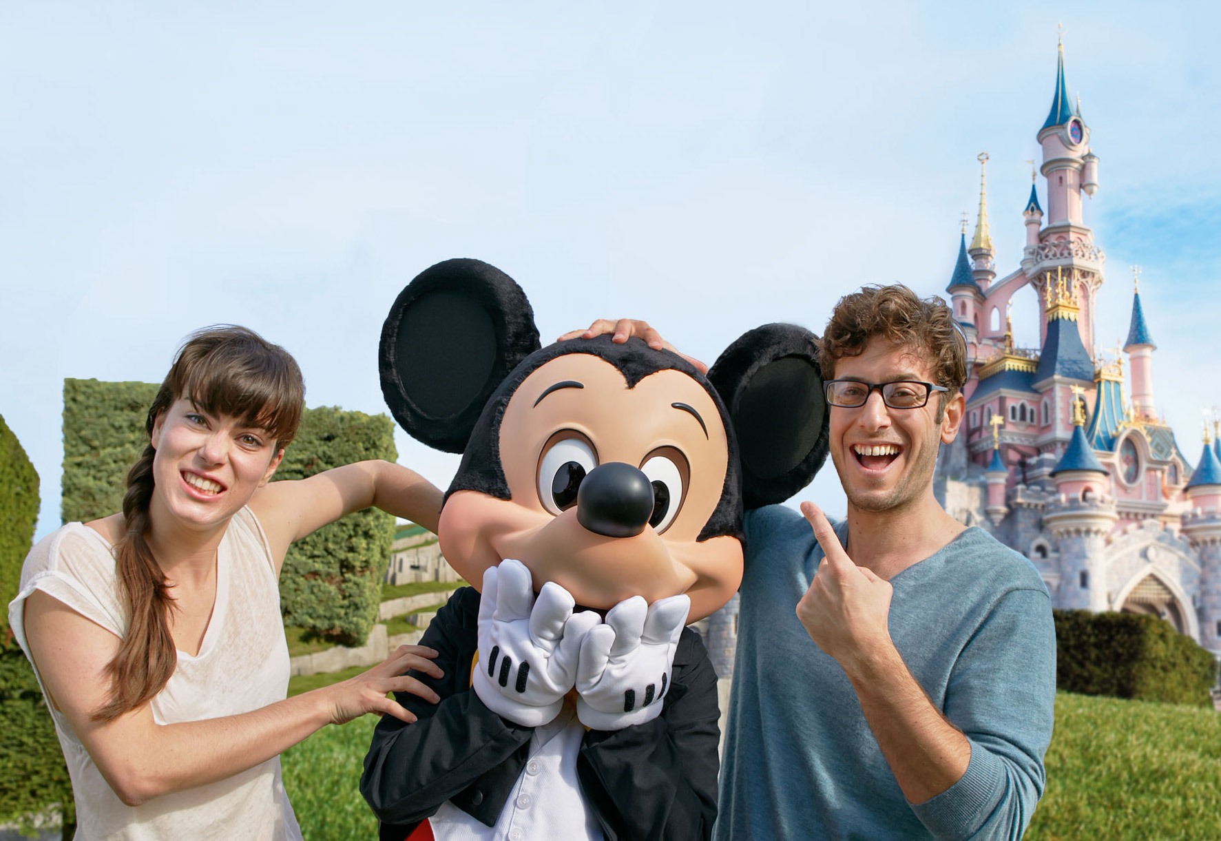 Pareja en Disneyland París