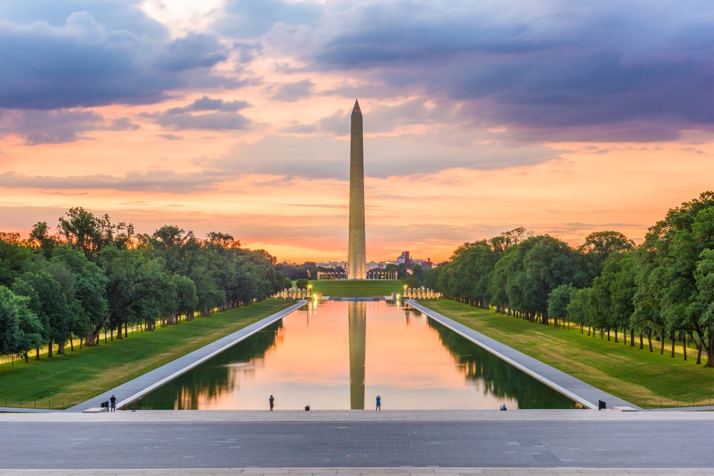 Monumento a George Washington en el National Mall, Washington.
