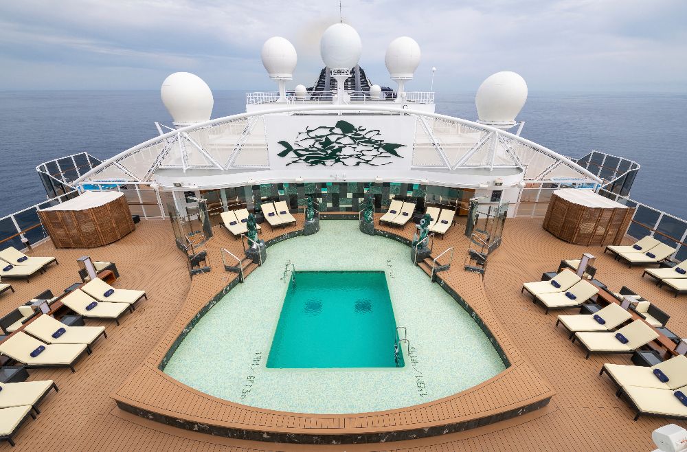 Una de las increíbles piscinas del barco MSC Seaview