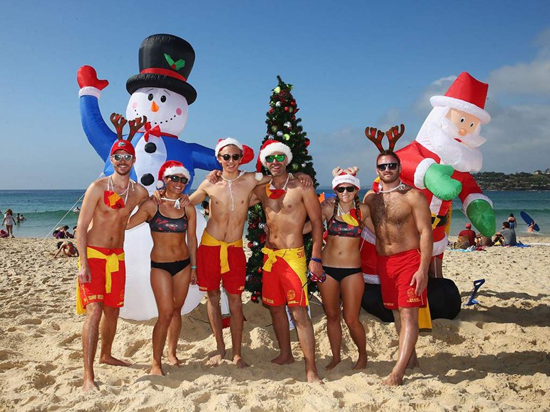 Navidades en una playa de Australia