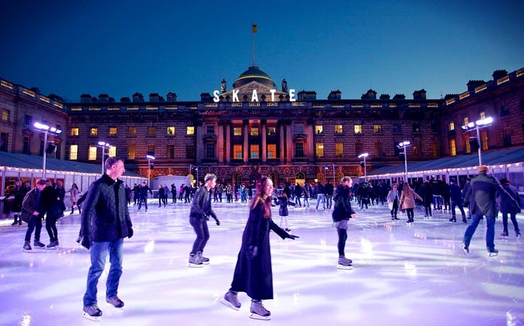 Pista de hielo de Somerset House Ice Rink en Londres