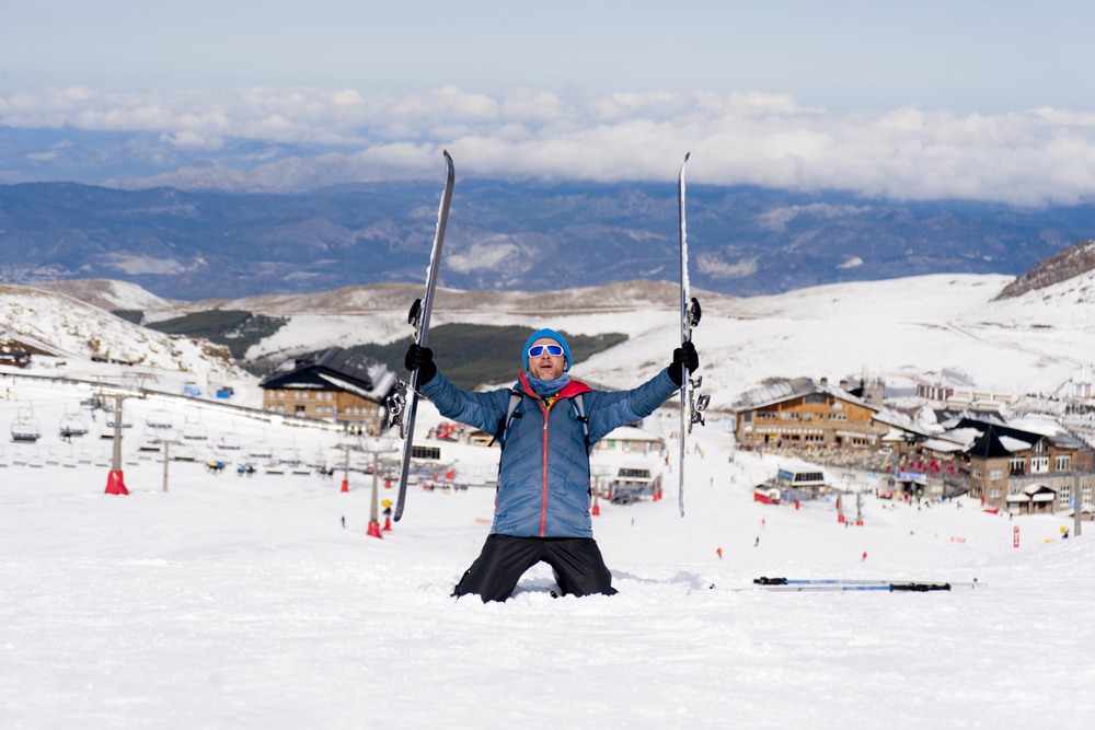 Disfrutando en las pistas de Sierra Nevada