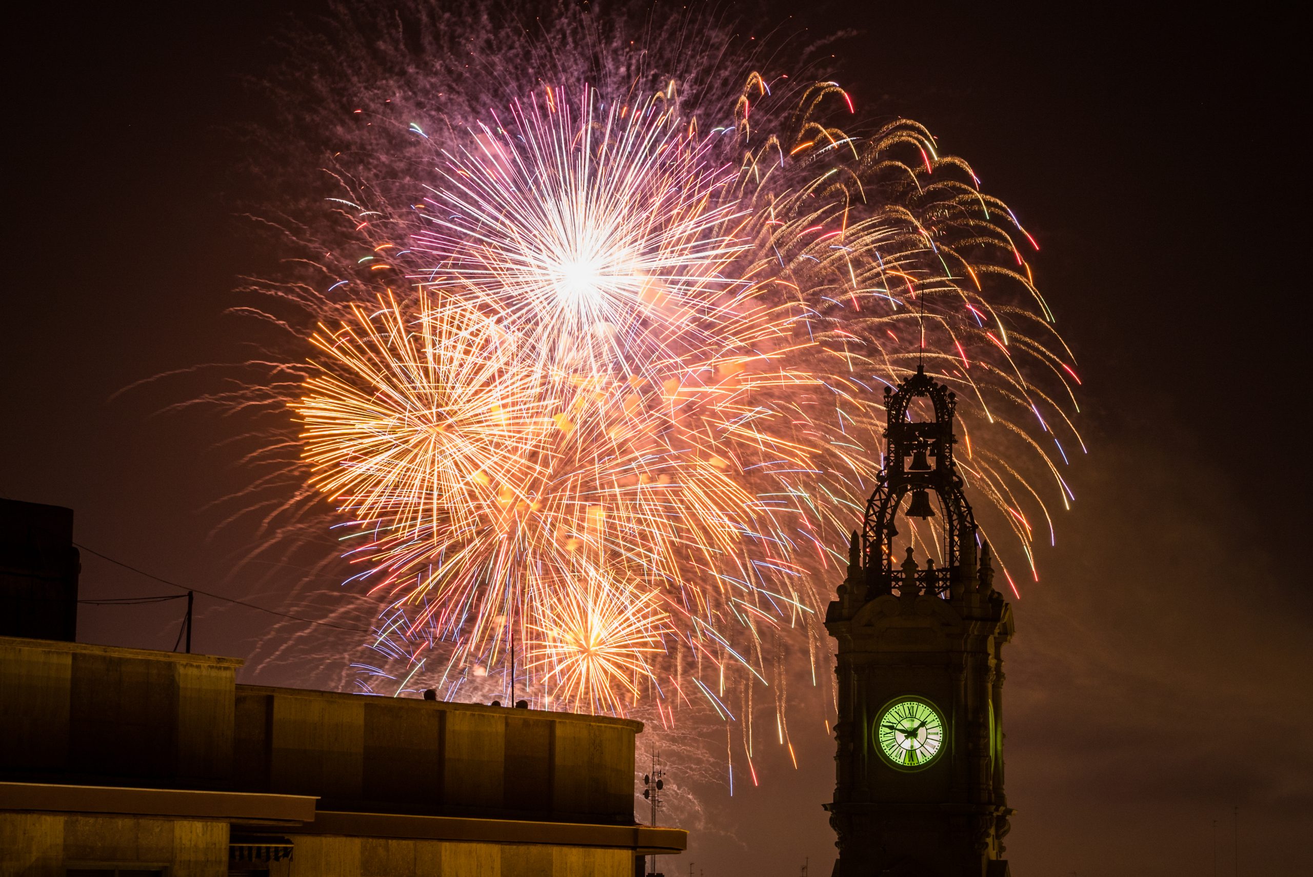 Fallas Valencia. Nit del foc