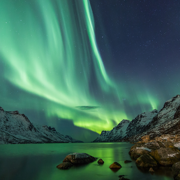 Auroras boreales en Islandia