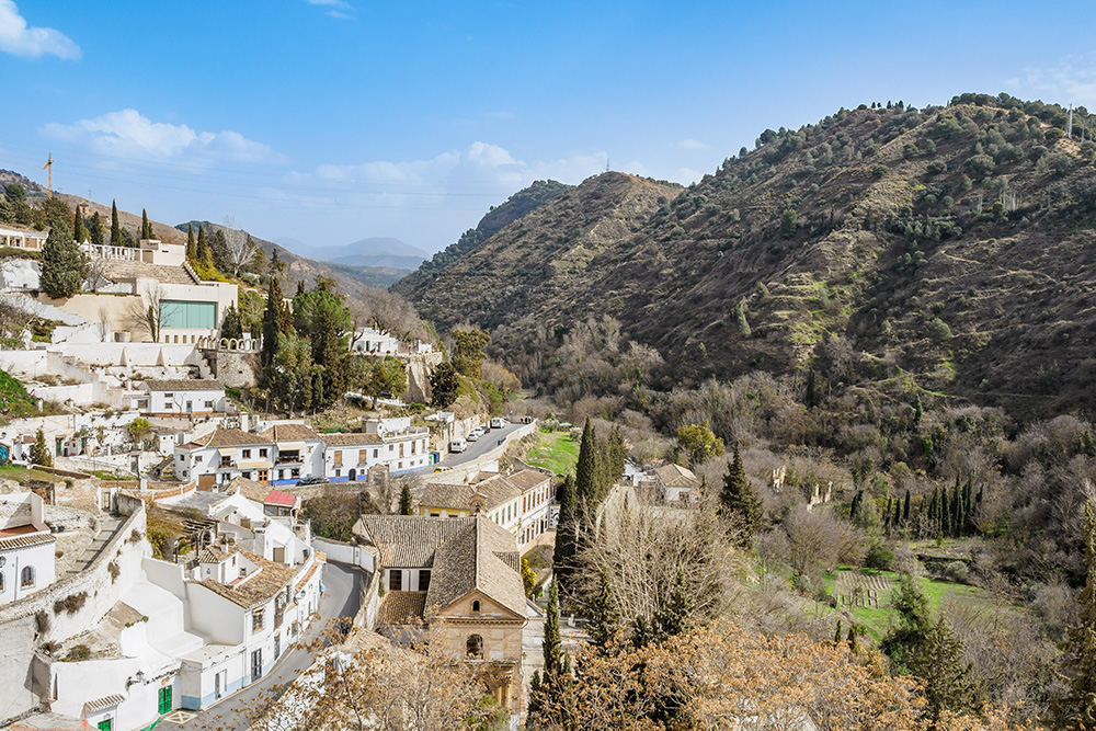 Vistas desde el cielo de Sacromonte, Granada