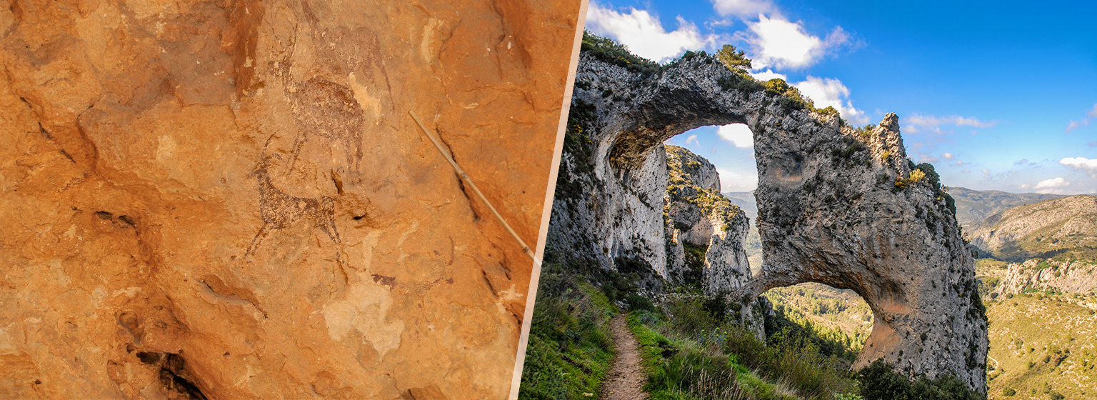 Pinturas Rupestres Bicorp - Castell de Castells (Alicante)
