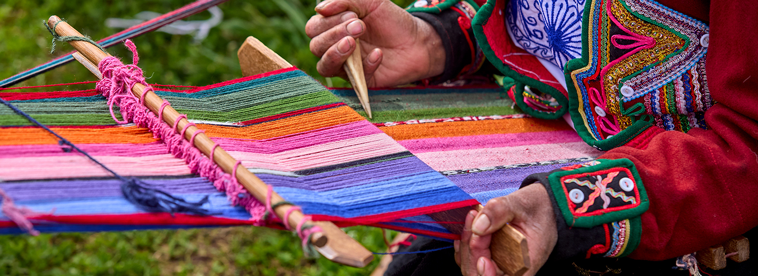 Tejedora en Chinchero