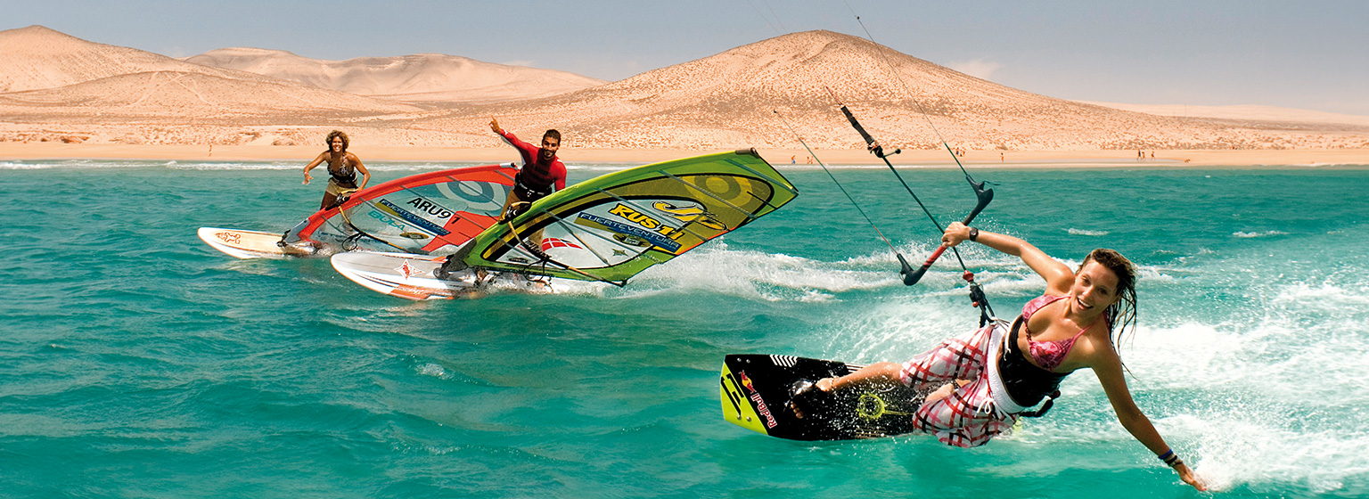 Kitesurf y windsurf